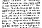Friedenslicht ins Dunkel